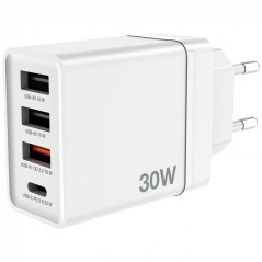 Verbatim 30W USB Wall Charger - Fast Charging Power in Sleek White Design | Model 49701